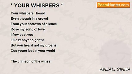 ANJALI SINHA - * YOUR WHISPERS *