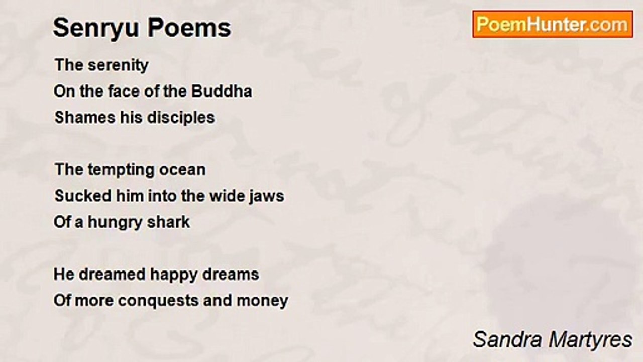 Sandra Martyres - Senryu Poems