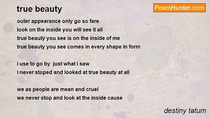 destiny tatum - true beauty