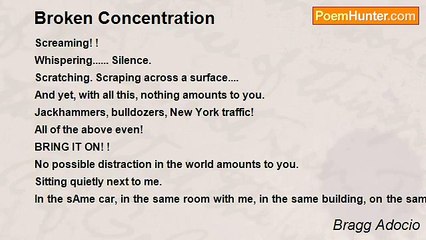 Bragg Adocio - Broken Concentration