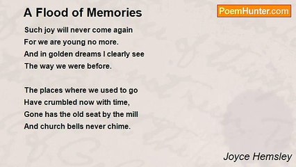 Joyce Hemsley - A Flood of Memories