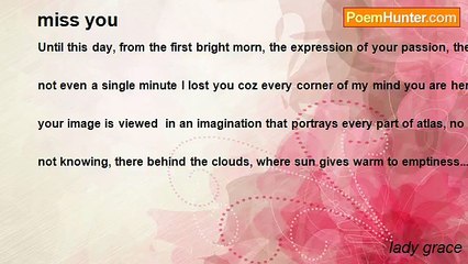 lady grace - miss you