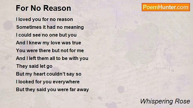 Whispering Rose - For No Reason
