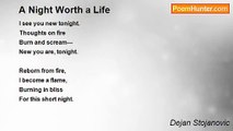 Dejan Stojanovic - A Night Worth a Life