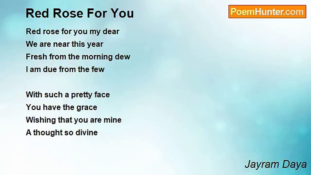 Jayram Daya - Red Rose For You