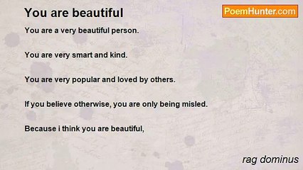 rag dominus - You are beautiful