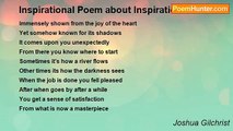 Joshua Gilchrist - Inspirational Poem about Inspiration