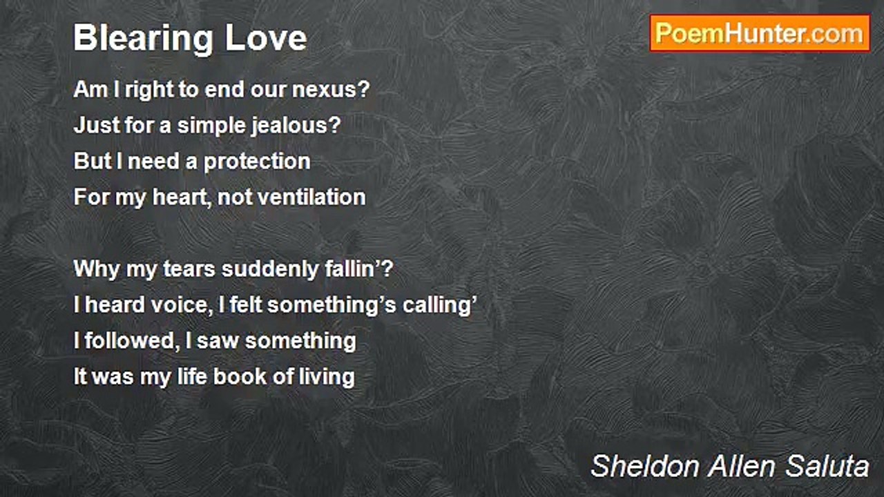 Sheldon Allen Saluta - Blearing Love