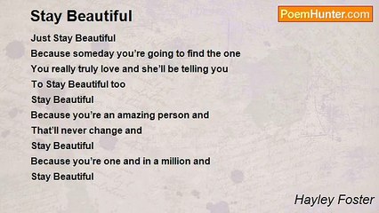 Hayley Foster - Stay Beautiful