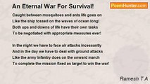 Ramesh T A - An Eternal War For Survival!
