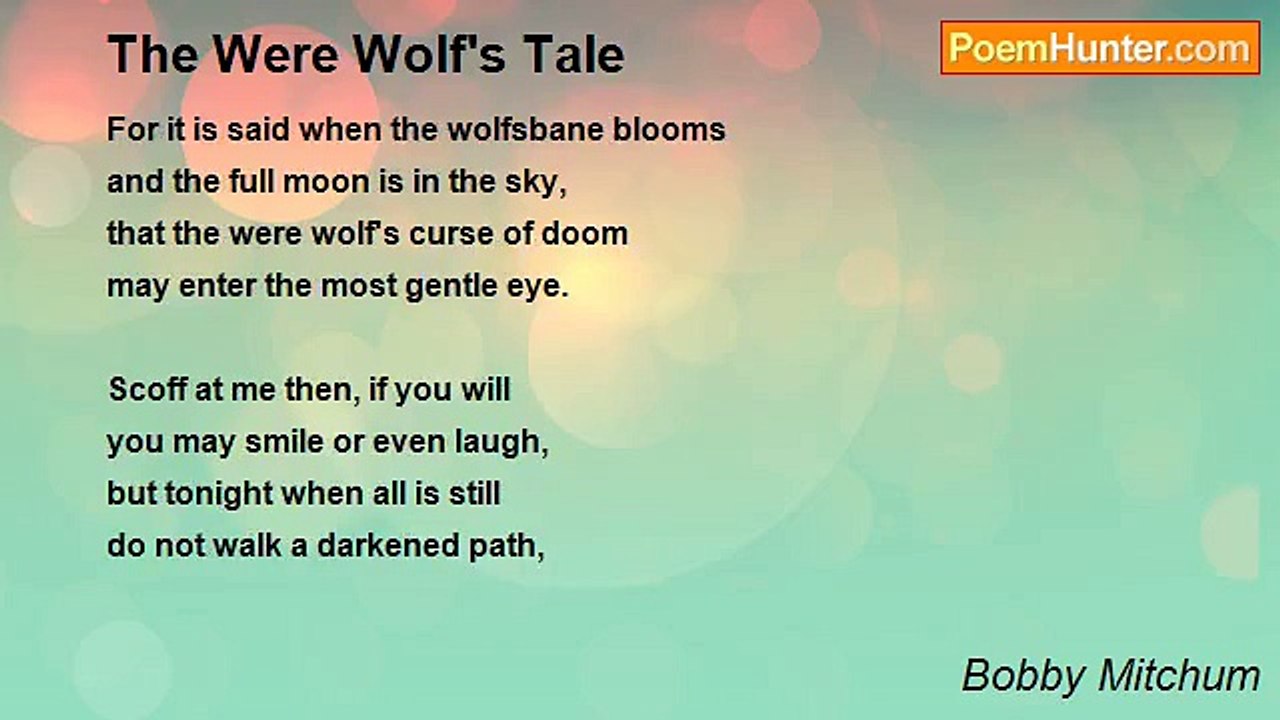 Bobby Mitchum - The Were Wolf's Tale