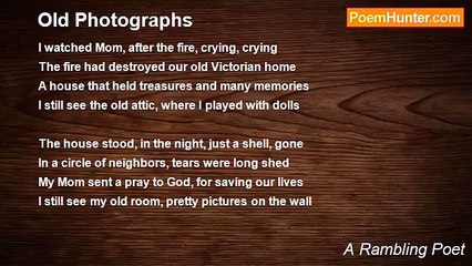A Rambling Poet - Old Photographs
