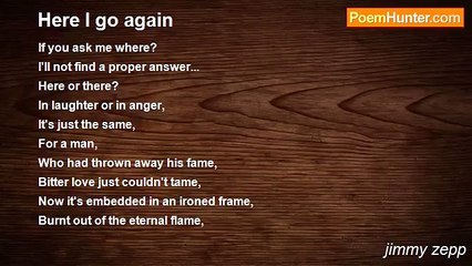 jimmy zepp - Here I go again