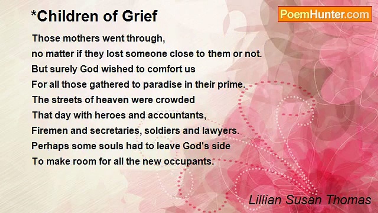 Lillian Susan Thomas - *Children of Grief