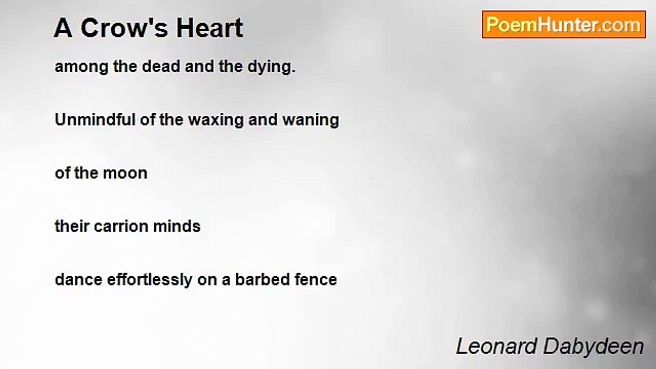 Leonard Dabydeen - A Crow's Heart