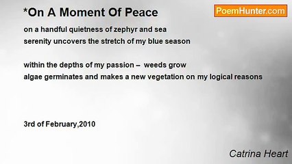Catrina Heart - *On A Moment Of Peace