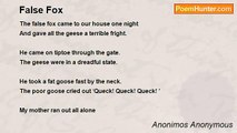 Anonimos Anonymous - False Fox