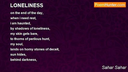 Sahar Sahar - LONELINESS