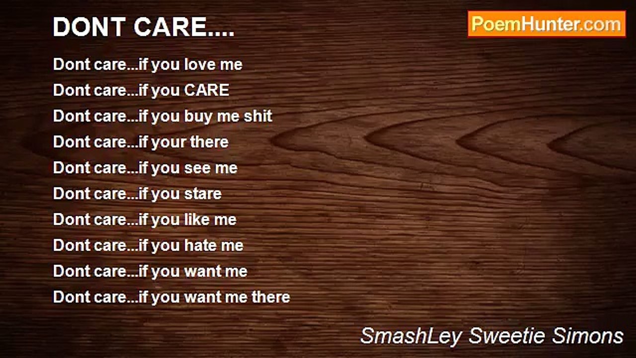 SmashLey Sweetie Simons - DONT CARE....