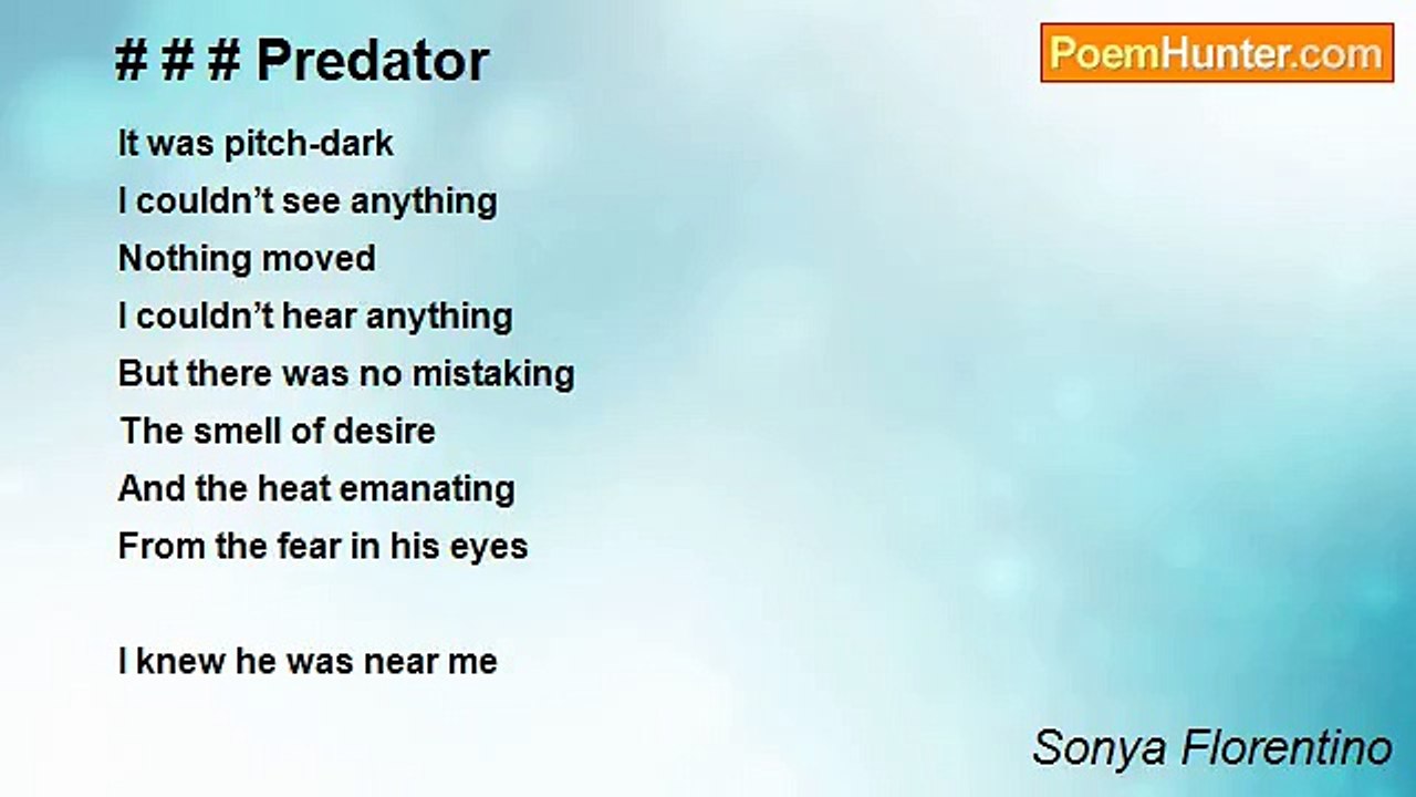 Sonya Florentino - # # # Predator