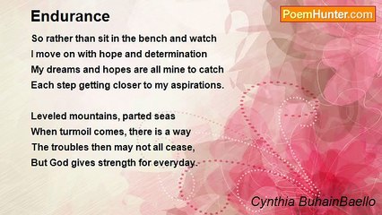 Cynthia BuhainBaello - Endurance
