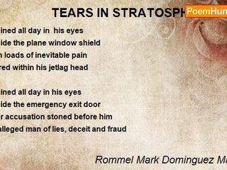 Rommel Mark Dominguez Marchan - *                  TEARS IN STRATOSPHERE