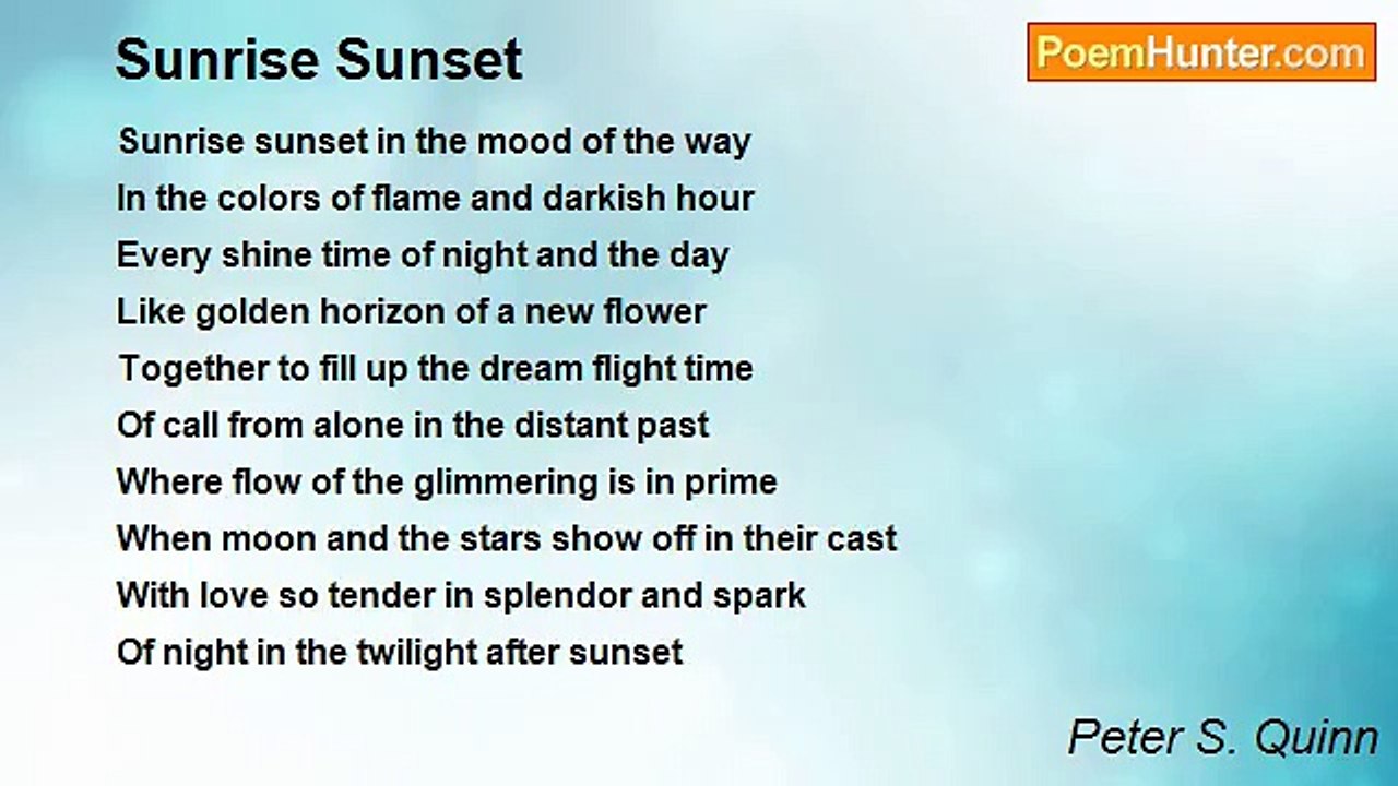 Peter S. Quinn - Sunrise Sunset