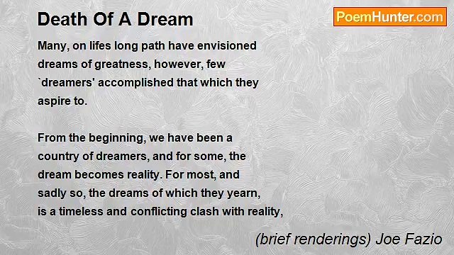 (brief renderings) Joe Fazio - Death Of A Dream