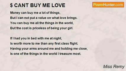 Miss Remy - $ CANT BUY ME LOVE