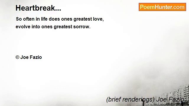 (brief renderings) Joe Fazio - Heartbreak...