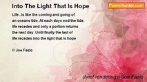 (brief renderings) Joe Fazio - Into The Light That Is Hope