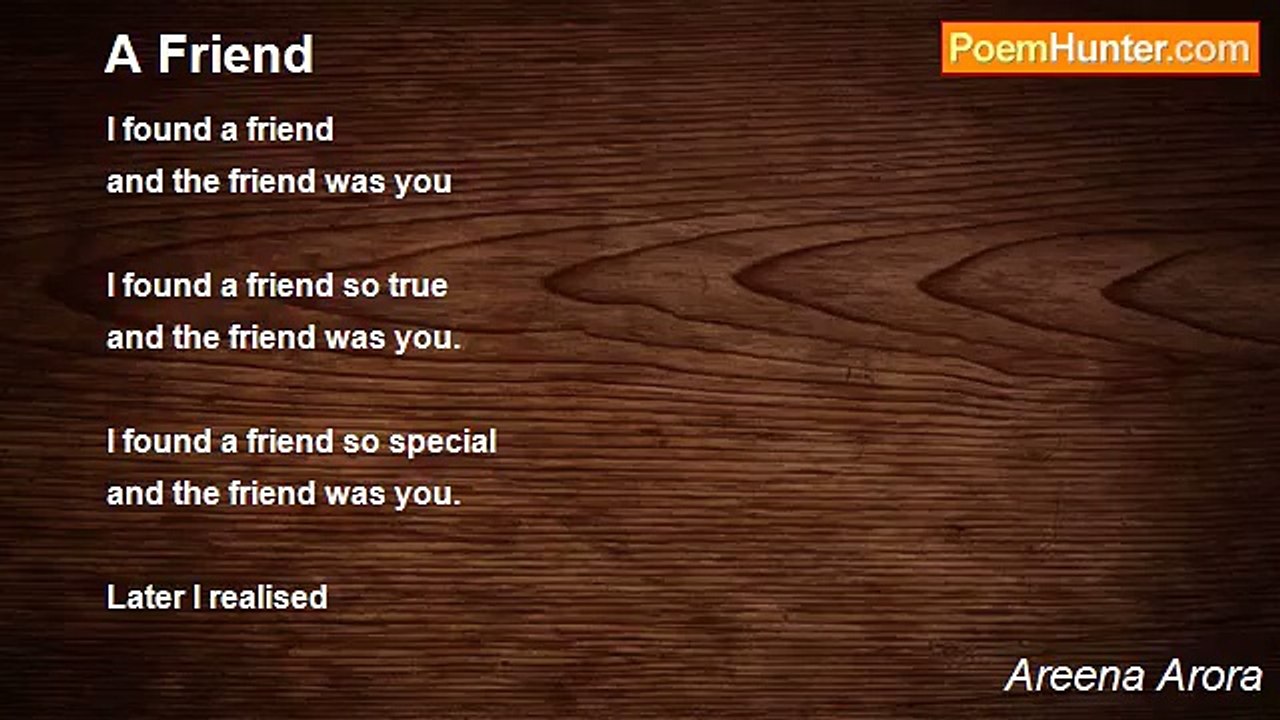 Areena Arora - A Friend