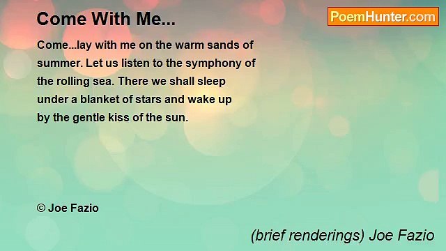 (brief renderings) Joe Fazio - Come With Me...