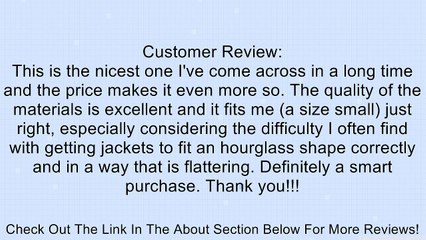 COSTA BLANCA Deep-V Fur Collar Jacket [ZHQAW506CB], BLACK, LARGE Review