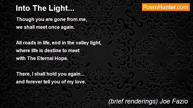 (brief renderings) Joe Fazio - Into The Light...