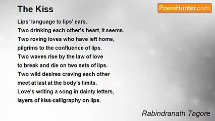 Rabindranath Tagore - The Kiss
