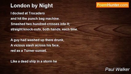 Paul Walker - London by Night