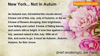 (brief renderings) Joe Fazio - New York... Not In Autum