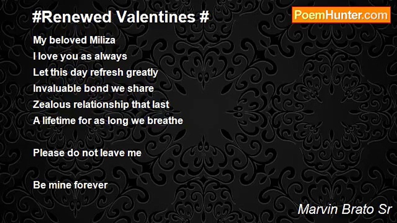 Marvin Brato Sr - #Renewed Valentines #