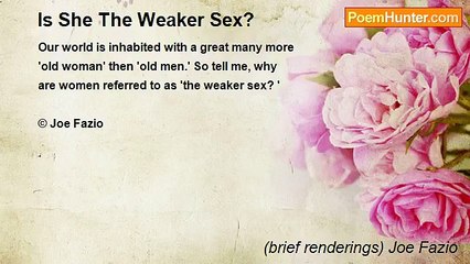 (brief renderings) Joe Fazio - Is She The Weaker Sex?