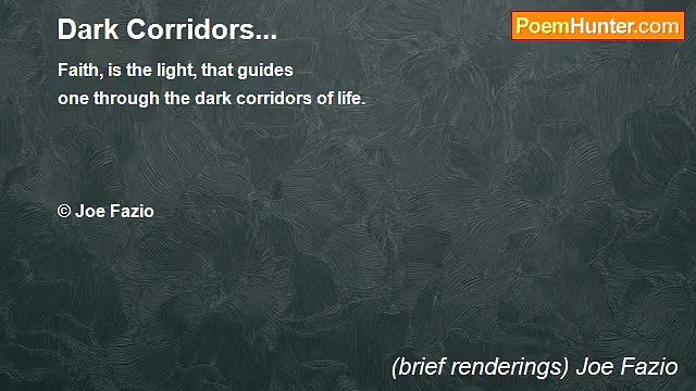 (brief renderings) Joe Fazio - Dark Corridors...