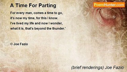 (brief renderings) Joe Fazio - A Time For Parting