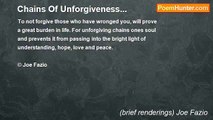 (brief renderings) Joe Fazio - Chains Of Unforgiveness...