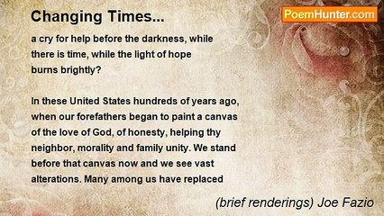 (brief renderings) Joe Fazio - Changing Times...