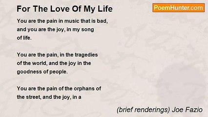 (brief renderings) Joe Fazio - For The Love Of My Life