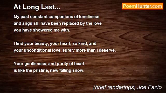 (brief renderings) Joe Fazio - At Long Last...