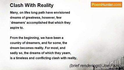 (brief renderings) Joe Fazio - Clash With Reality