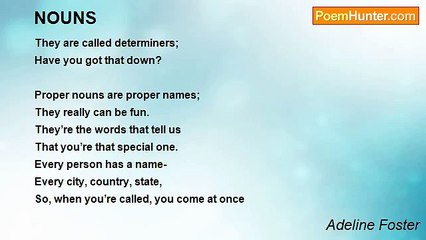 Adeline Foster - NOUNS