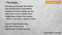 MoonBee Canady - ' The Haze... '