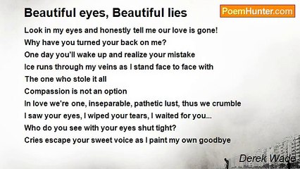 Derek Wade - Beautiful eyes, Beautiful lies